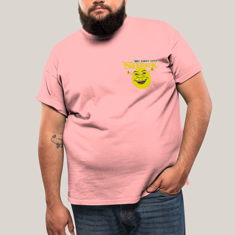 Camisa Algodão Unissex T shirt PLus Size Shrek & Fiona BFF ou casal FC