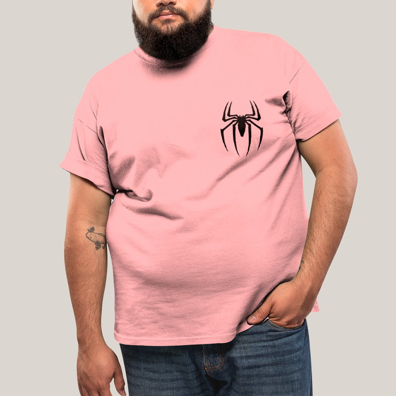 Camisa Algodão Unissex T shirt PLus Size Spider Boy & Spider Girl BFF ou casal FC