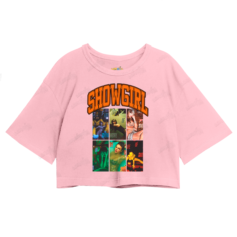 Cropped Oversized Algodão Taylor Swift Showgirl