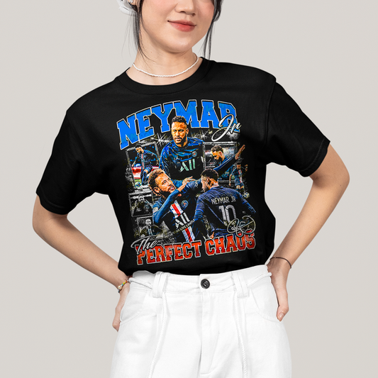 Camiseta Algodão Unissex T shirt Graphic Tee Neymar Perfect Chaos