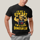 Camiseta Algodão Unissex T shirt Dinossauro Gym academia gym rat dinosaur