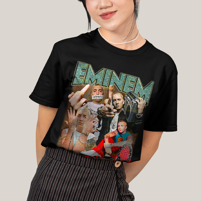 Camiseta Algodão Unissex T shirt - cantor Eminem rap hip hop