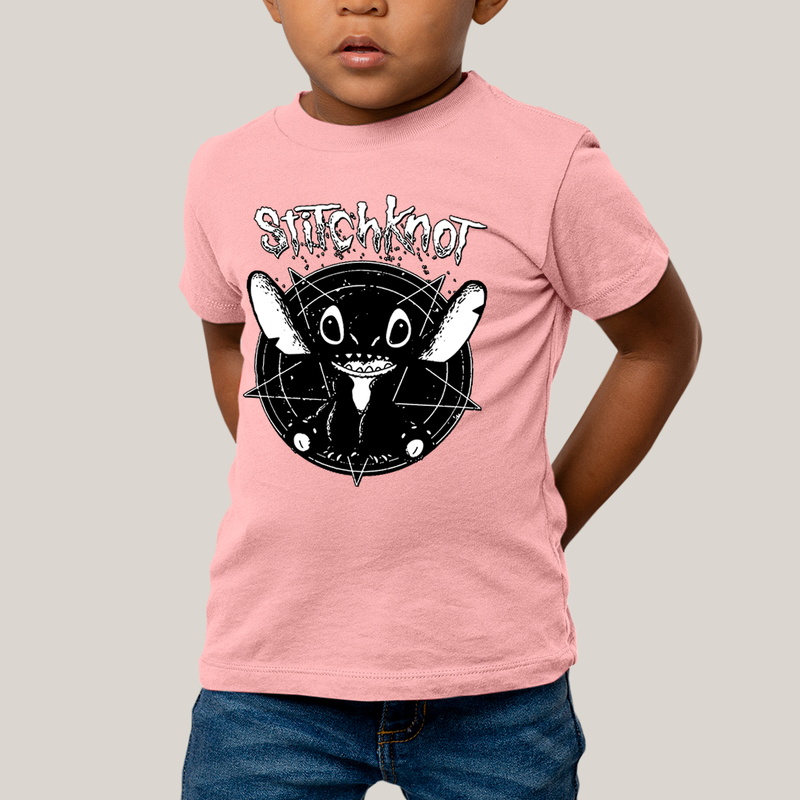 Camiseta Infantil Algodão Unissex T shirt Stitchknot Lilo & Stitch