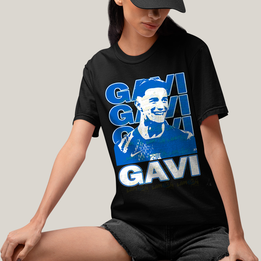 Camiseta Algodão Unissex T shirt - Gavi Barcelona