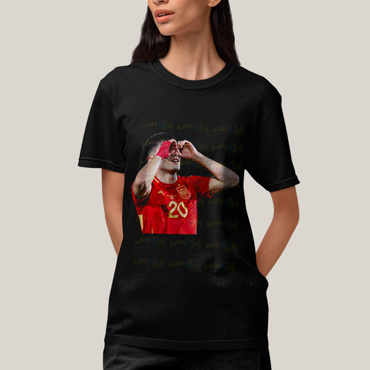 Camiseta Algodão Unissex T shirt - Pedri Jogador BC Espanha
