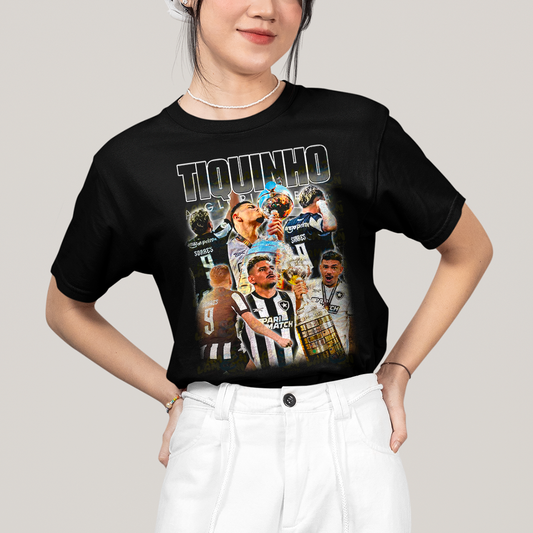 Camiseta Algodão Unissex T shirt Graphic Tee Tiquinho Botafogo