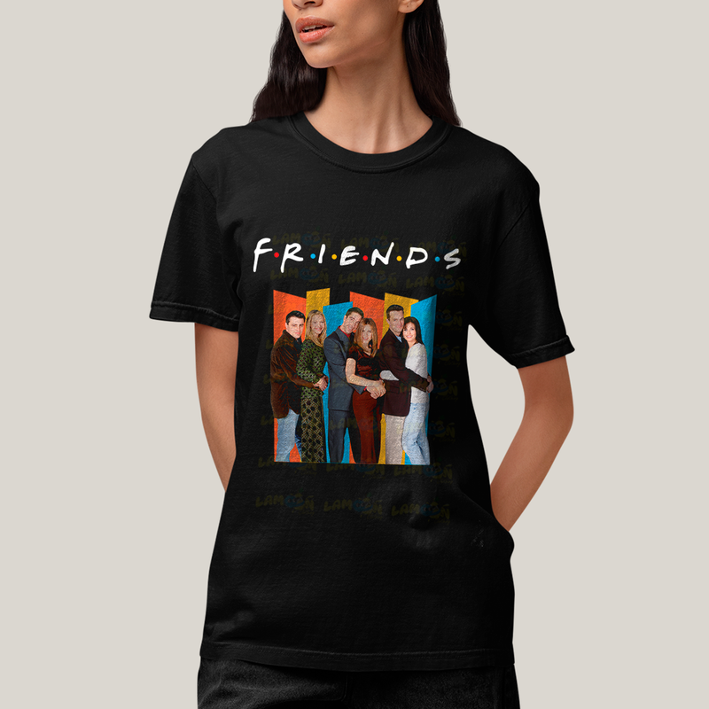 Camiseta Algodão Unissex T shirt - Friends Série colorido