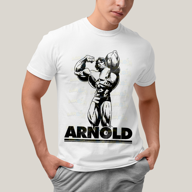 Camiseta Algodão Unissex T shirt - Arnold Schwarzenegger academia musculo
