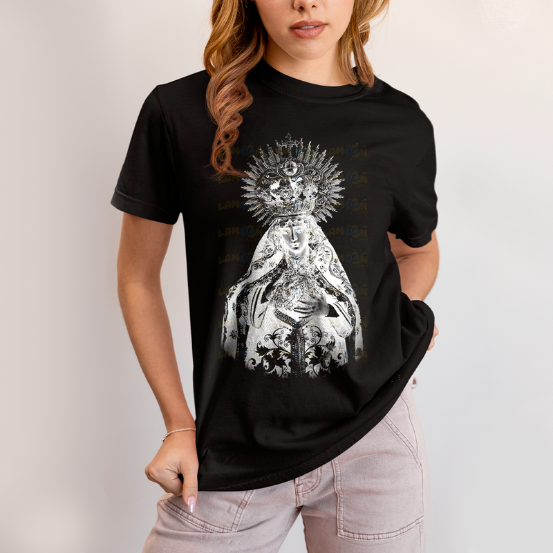 Camiseta Algodão Unissex Maria Coroa