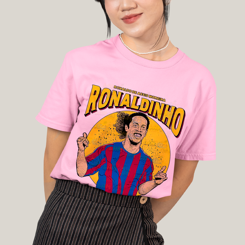 Camiseta Algodão Unissex T shirt Ronaldinho de Assis Moreira