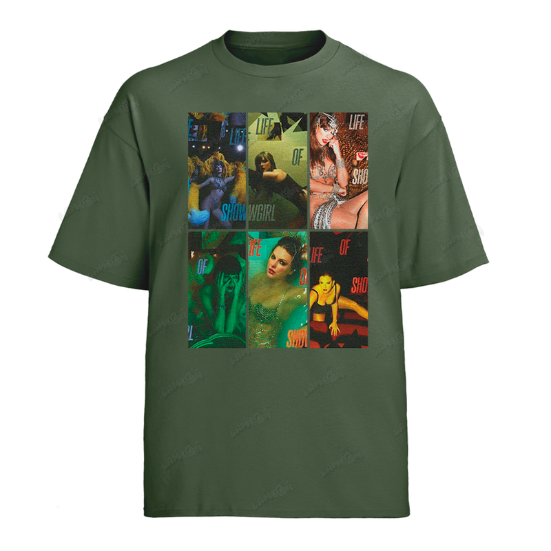 Camiseta Algodão Taylor Swift Life of Showgirl
