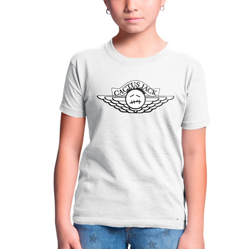Camiseta Infantil Algodão Travis Scott Cactus Jack