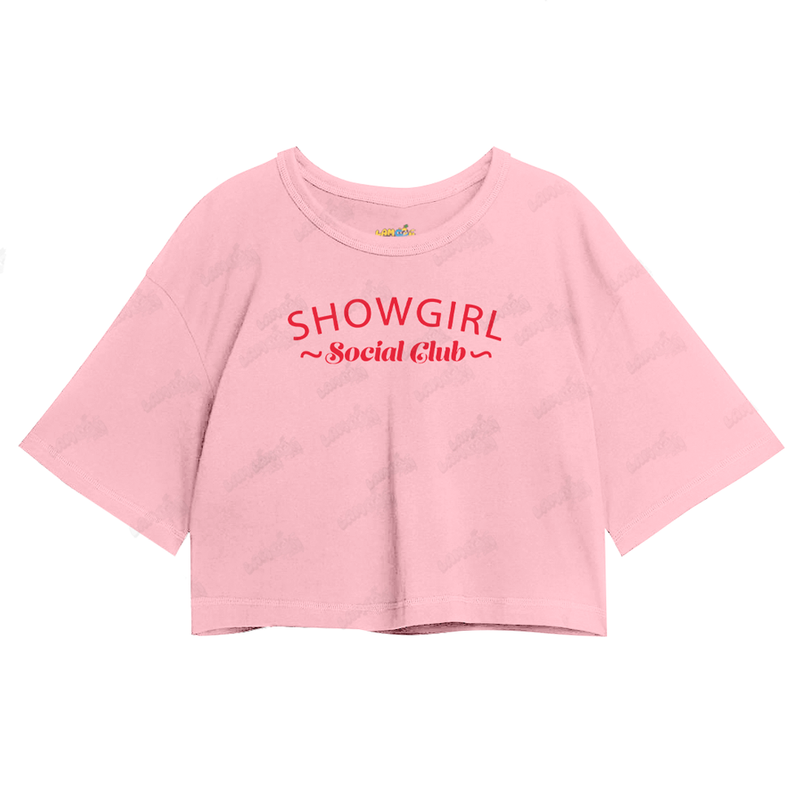 Cropped Oversized Algodão Taylor Swift Showgirl Social Club