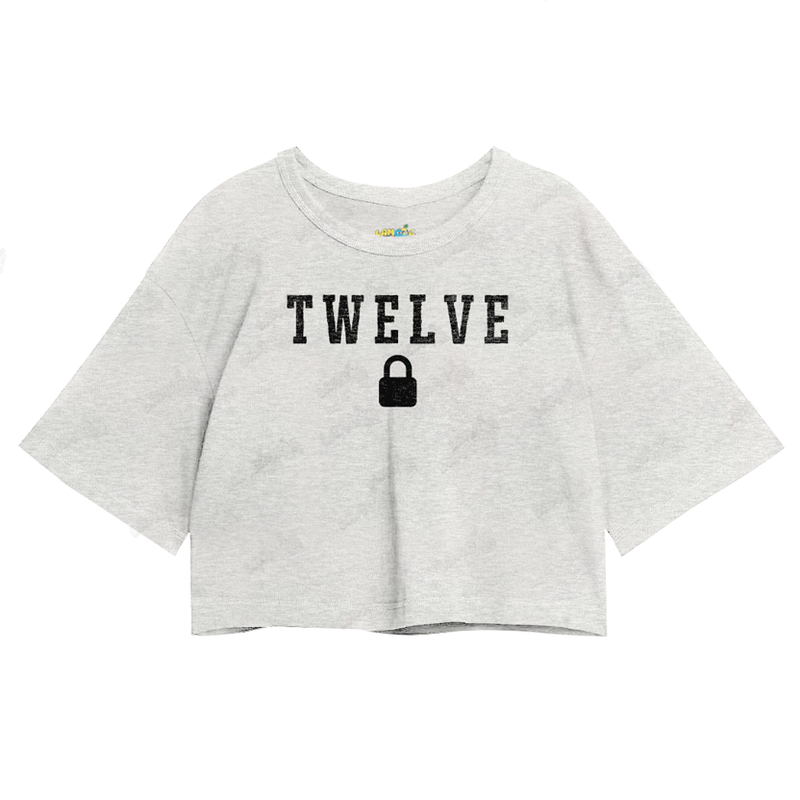 Cropped Oversized Algodão Taylor Swift Twelve Cadeado