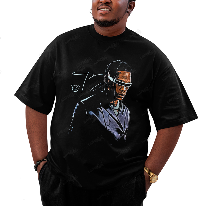 Camiseta Plus Size Algodão Travis Scott Ciclope