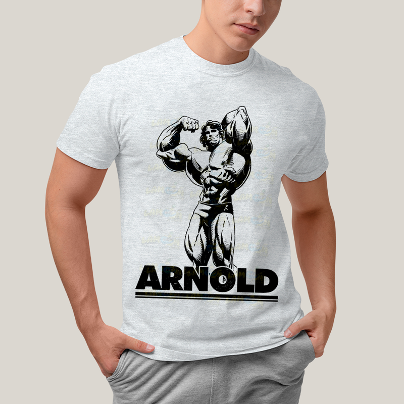 Camiseta Algodão Unissex T shirt - Arnold Schwarzenegger academia musculo