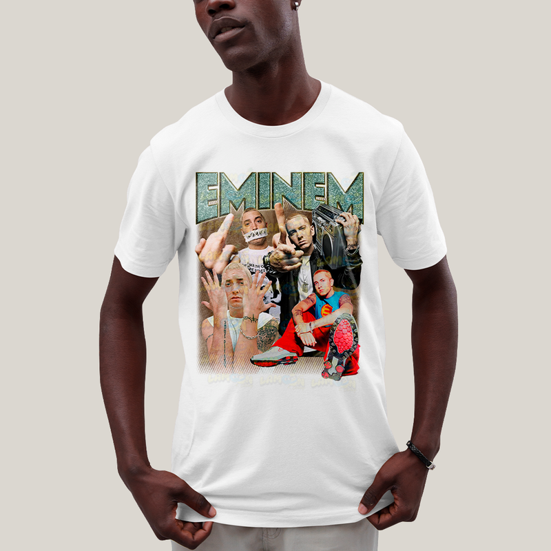 Camiseta Algodão Unissex T shirt - cantor Eminem rap hip hop