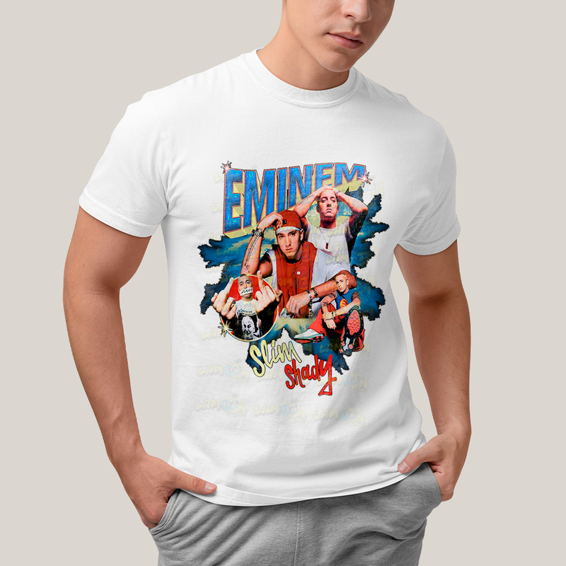 Camiseta Algodão Unissex T shirt - 3839 - Eminem Slim Shady Rap God