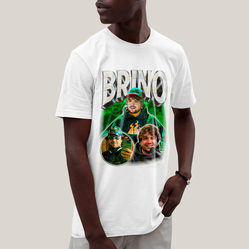 Camiseta Algodão Unissex T shirt - Brino Youtuber
