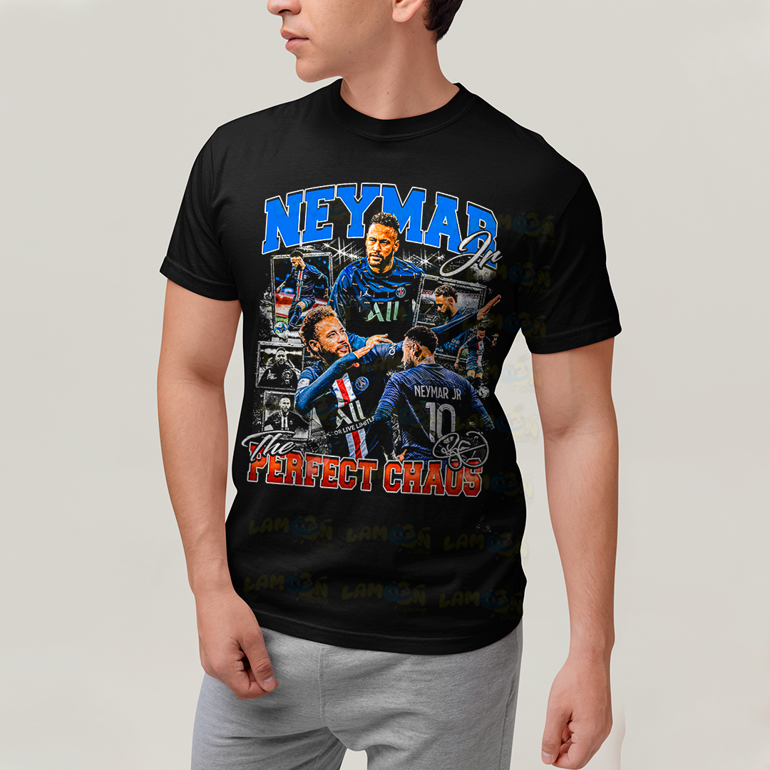 Camiseta Algodão Unissex T shirt Graphic Tee Neymar Perfect Chaos