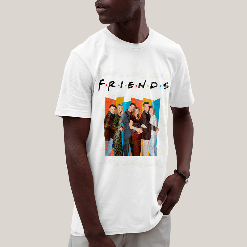 Camiseta Algodão Unissex T shirt - Friends Série colorido