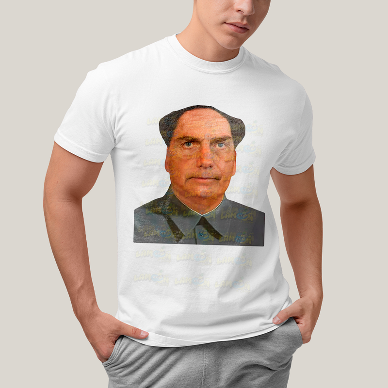 Camiseta Algodão Unissex T shirt - jair Messias Bolsonaro Dong Meme presidente do brasil
