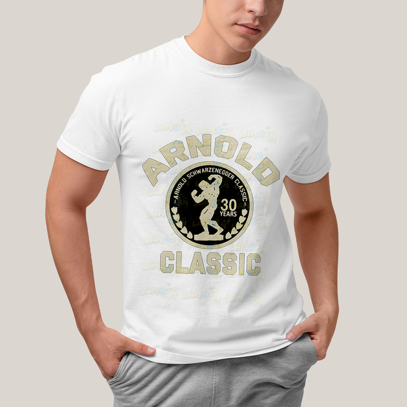 Camiseta Algodão Unissex T shirt - Arnold Schwarzenegger classic 30 years