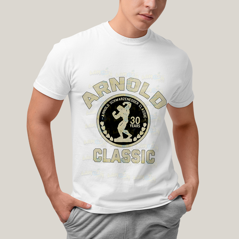 Camiseta Algodão Unissex T shirt Arnold Schwarzenegger classic 30 years