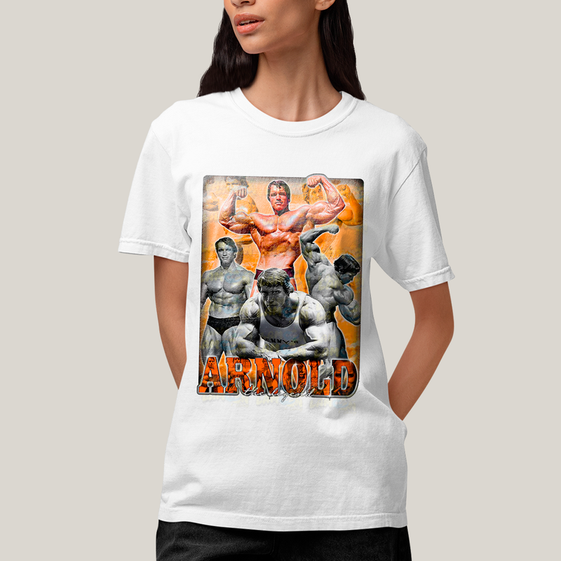 Camiseta Algodão Unissex T shirt - Arnold Schwarzenegger The Legend A Lenda