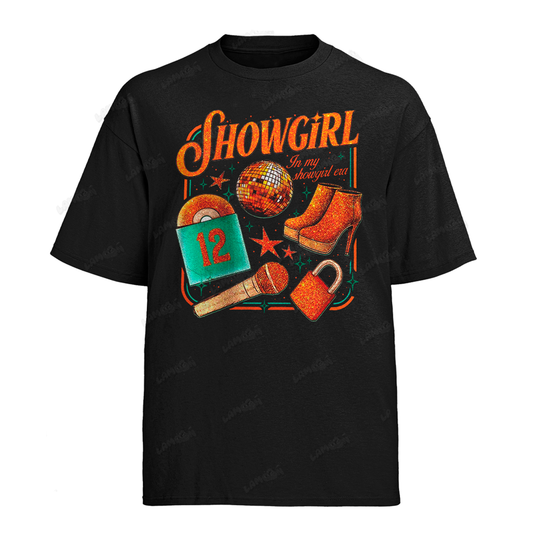 Camiseta Algodão Taylor Swift Showgirl 12