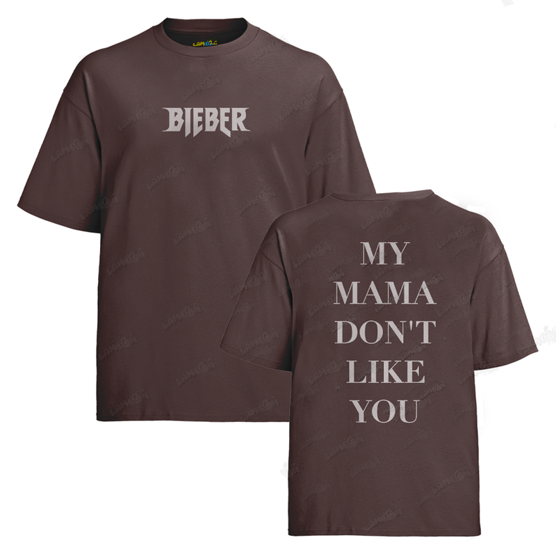 Camiseta Algodão Justin Bieber My Mama Don´t Like You F/C