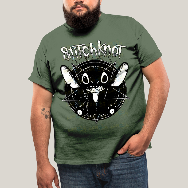 Camiseta Plus Size Algodão Unissex T shirt Stitchknot Lilo & Stitch