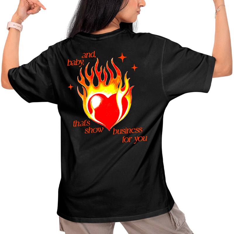 Camiseta Algodão Taylor Swift Showgirl Fire FC