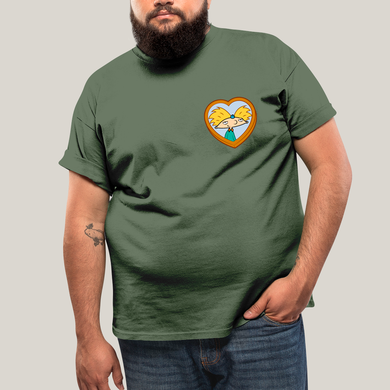 Camisa Algodão Unissex T shirt PLus Size Arnold & Helga BFF ou casal FC