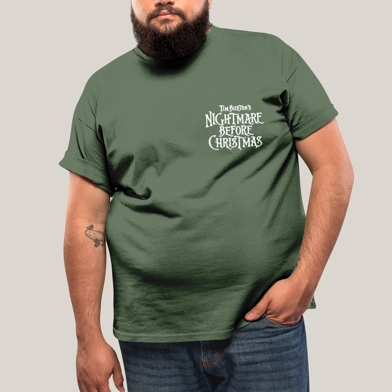 Camisa Algodão Unissex T shirt PLus Size Jack Skellington & Sally BFF ou casal FC