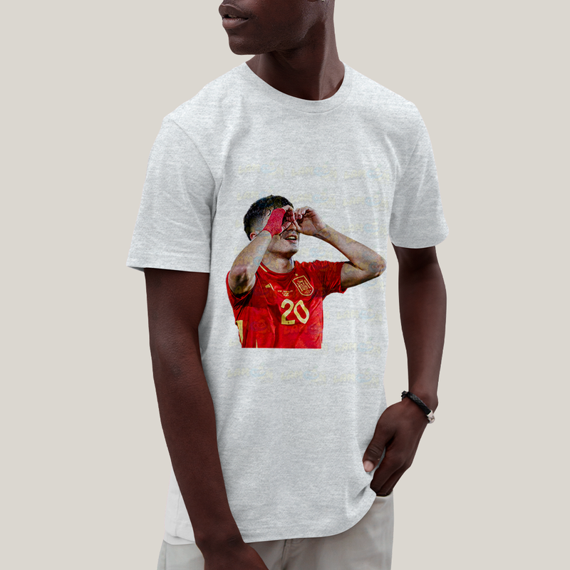 Camiseta Algodão Unissex T shirt - Pedri Jogador BC Espanha