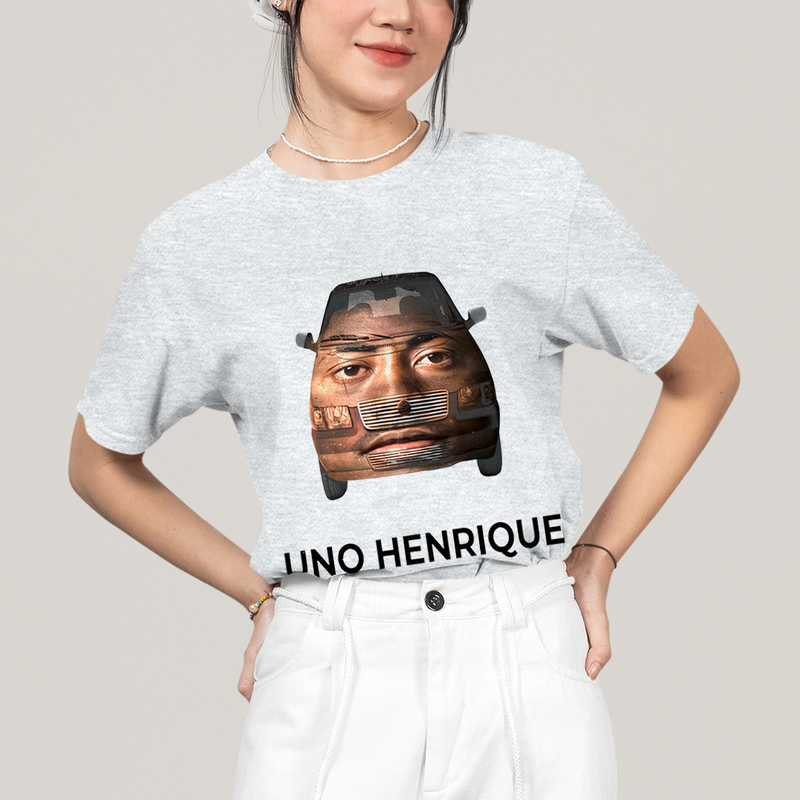 Camiseta Algodão Unissex T shirt - Uno Henrique Meme