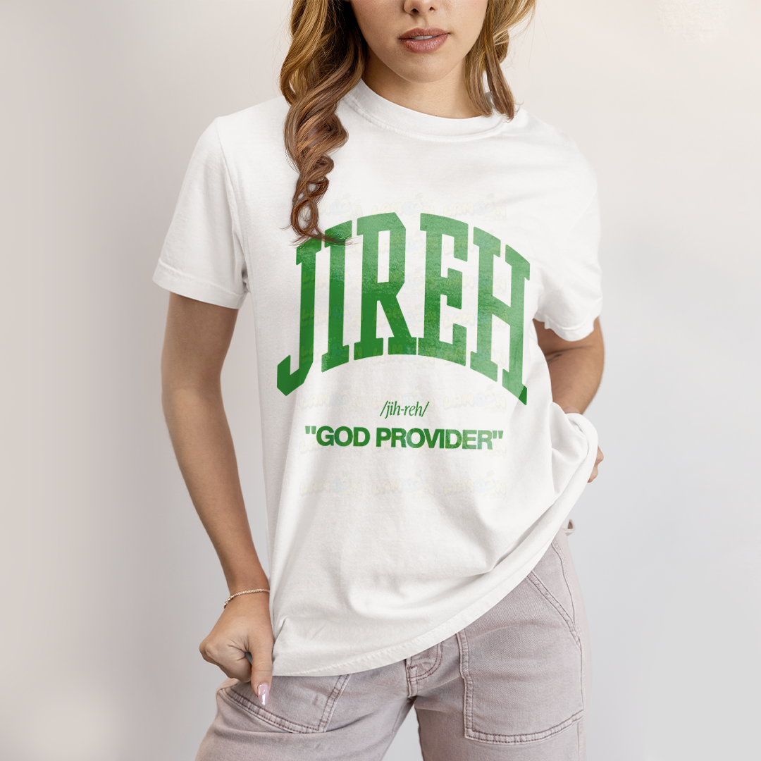 Camiseta Algodão Unissex T shirt Jireh God Provider Jesus