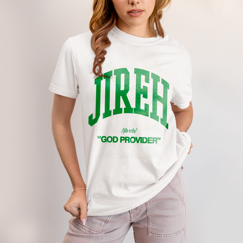 Camiseta Algodão Unissex T shirt Jireh God Provider Jesus