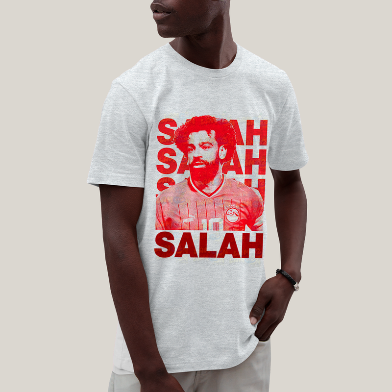 Camiseta Algodão Unissex T shirt - SALAH Mohamed jogador de futebol