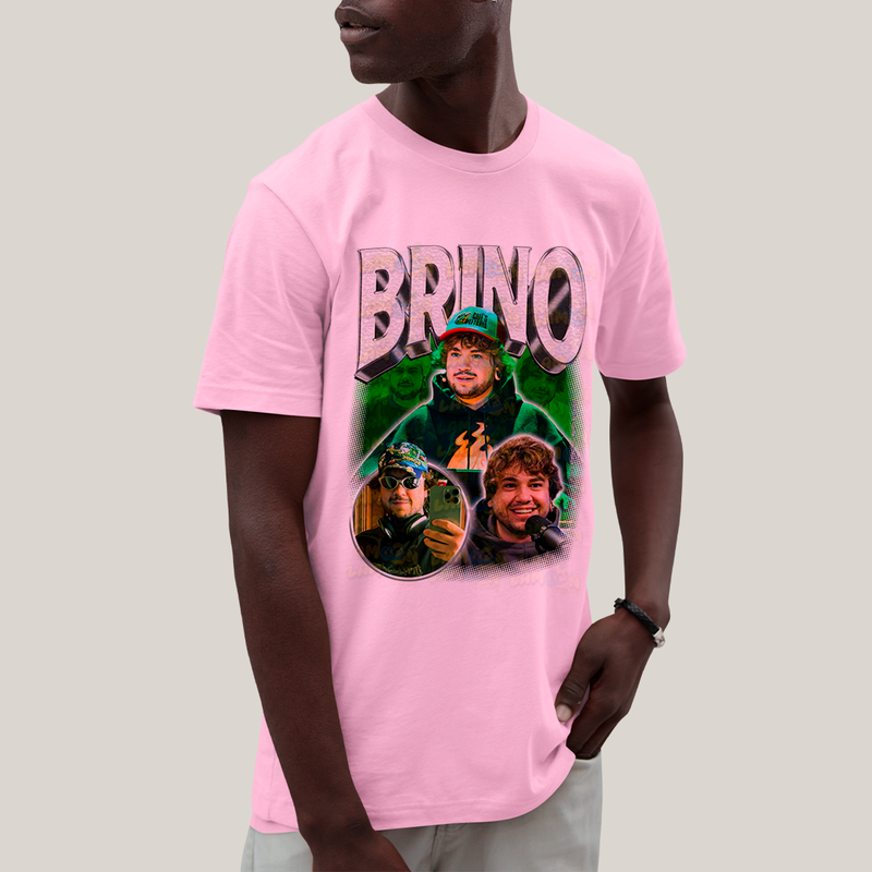 Camiseta Algodão Unissex T shirt - Brino Youtuber