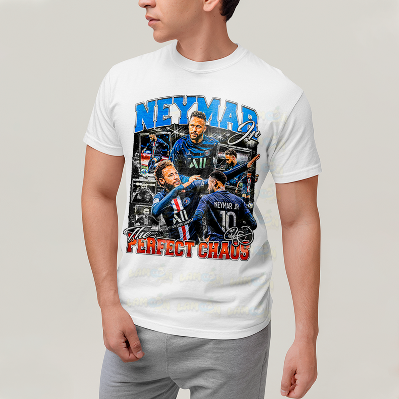 Camiseta Algodão Unissex T shirt Graphic Tee Neymar Perfect Chaos