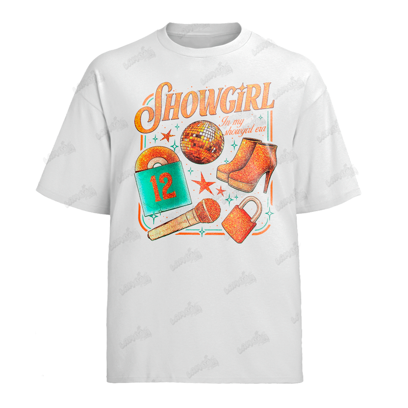 Camiseta Algodão Taylor Swift Showgirl 12