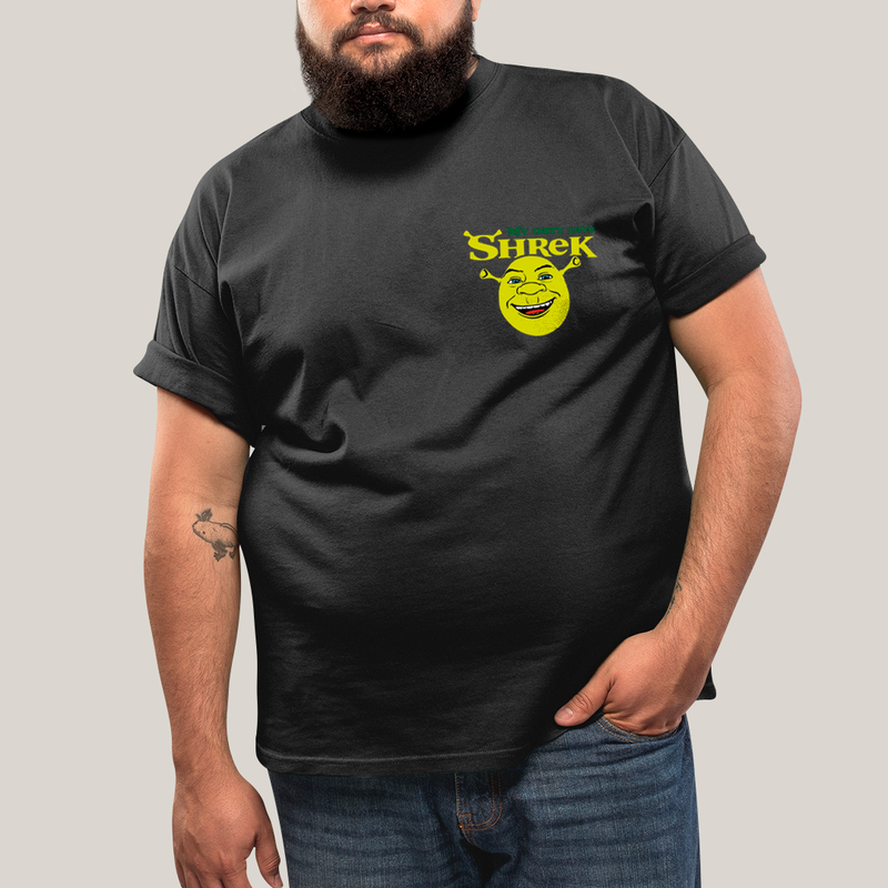 Camisa Algodão Unissex T shirt PLus Size Shrek & Fiona BFF ou casal FC