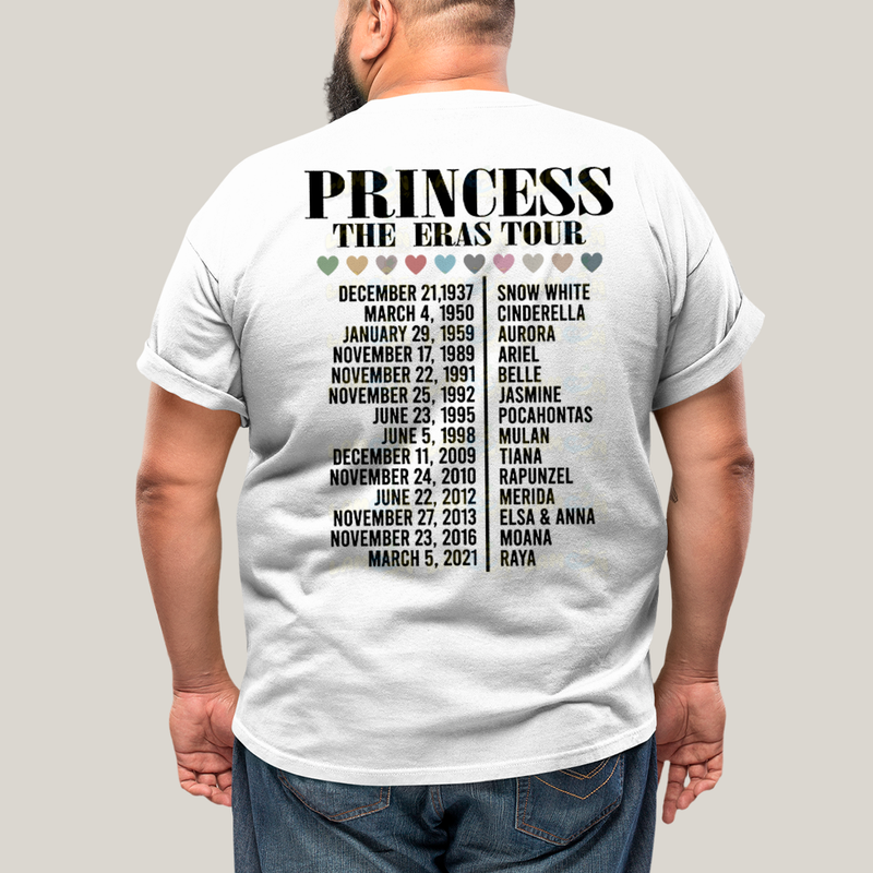 Camiseta Plus Size Algodão Unissex T shirt Lilo & Stitch Princess The Eras Tour FC