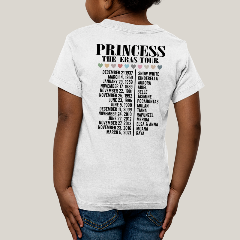 Camiseta Infantil Algodão Unissex T shirt Lilo & Stitch Princess The Eras Tour FC