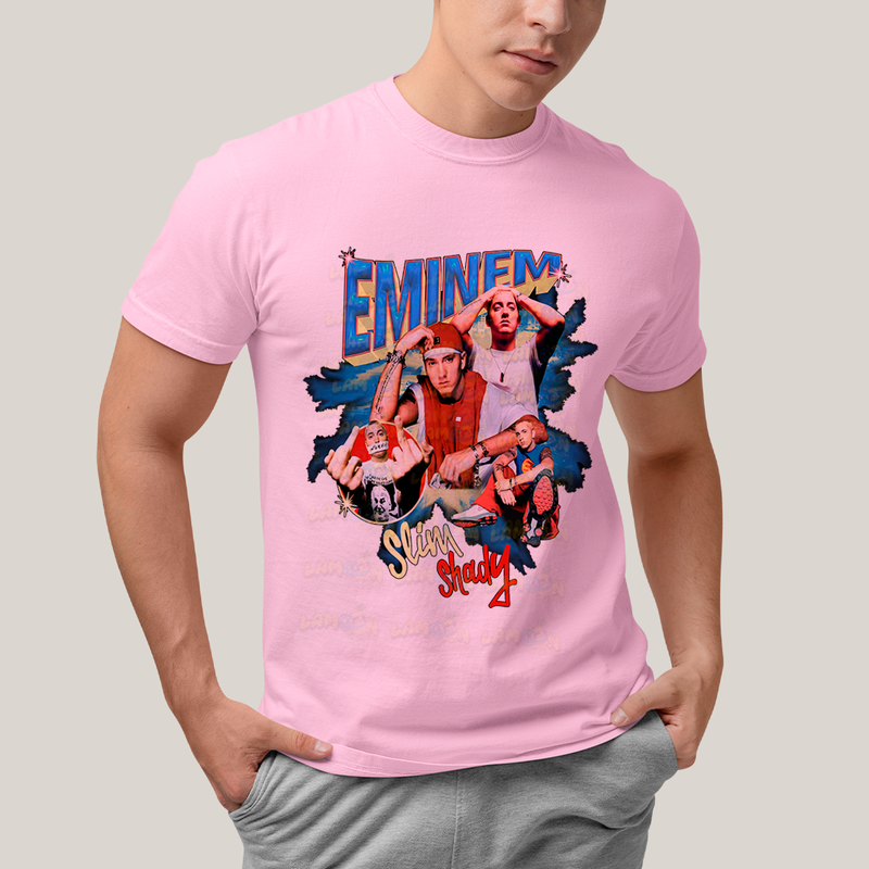 Camiseta Algodão Unissex T shirt - 3839 - Eminem Slim Shady Rap God