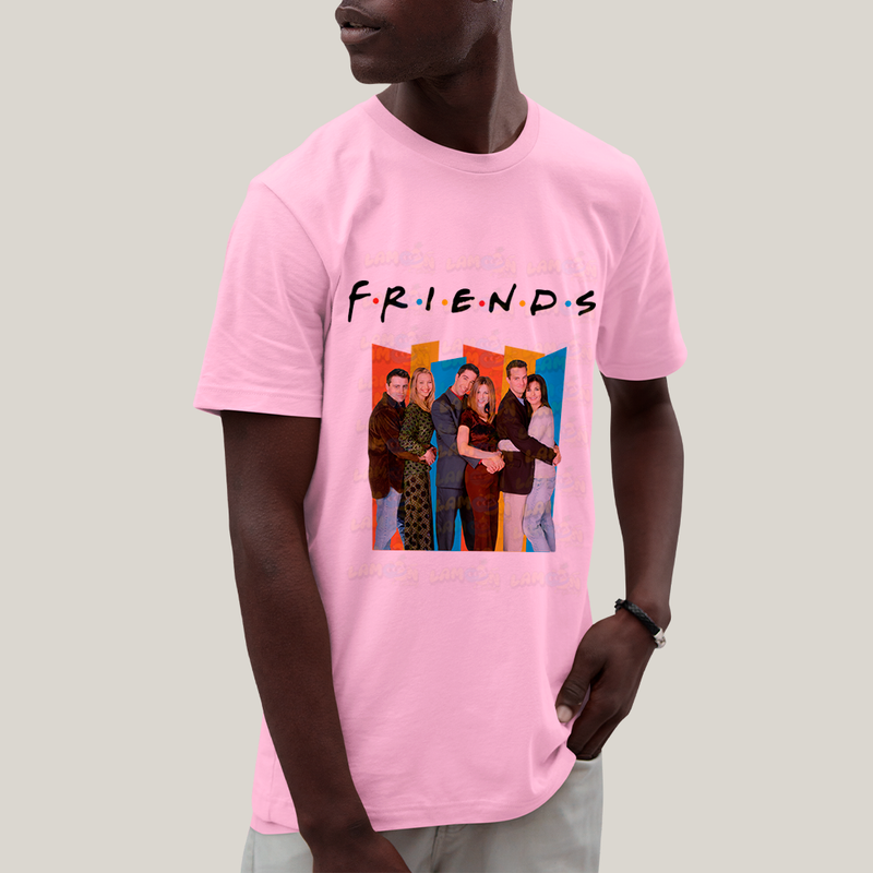 Camiseta Algodão Unissex T shirt - Friends Série colorido