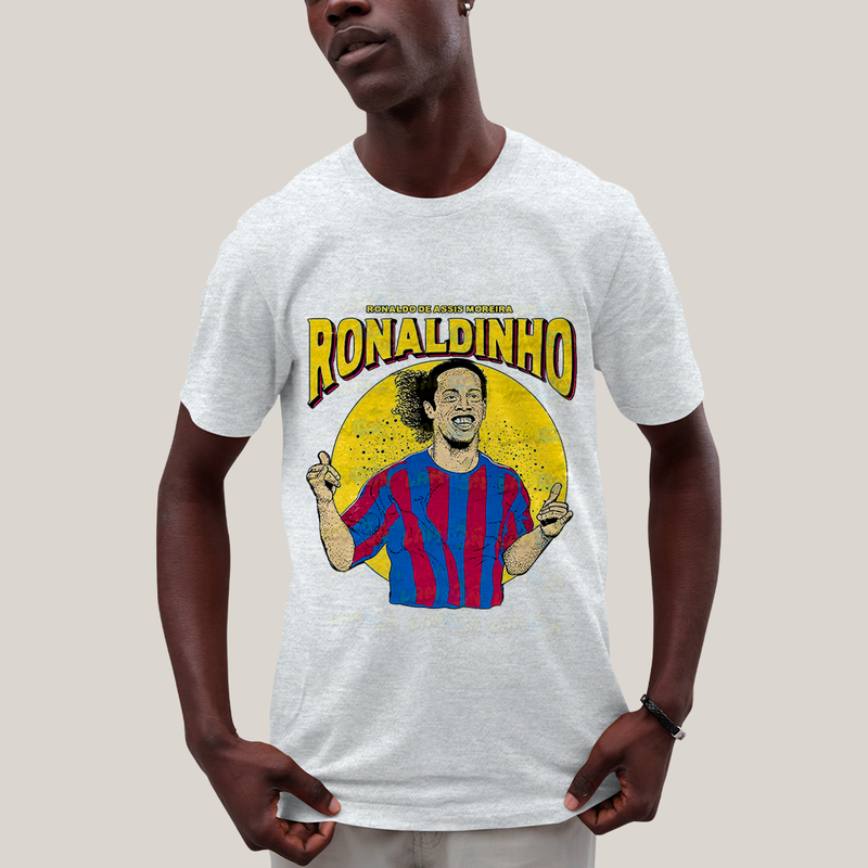 Camiseta Algodão Unissex T shirt Ronaldinho de Assis Moreira
