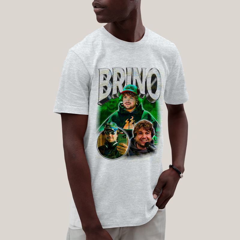 Camiseta Algodão Unissex T shirt - Brino Youtuber